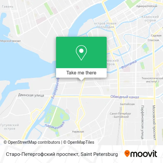 Старо-Петергофский проспект map