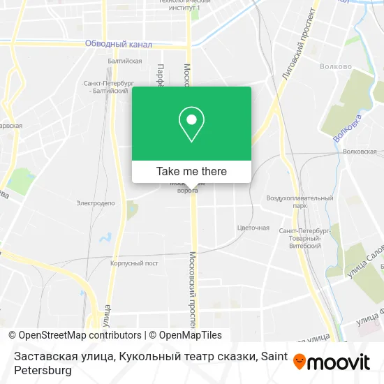 Заставская улица, Кукольный театр сказки map