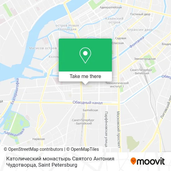 Католический монастырь Святого Антония Чудотворца map