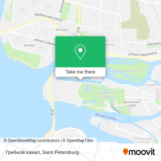 Гребной канал map