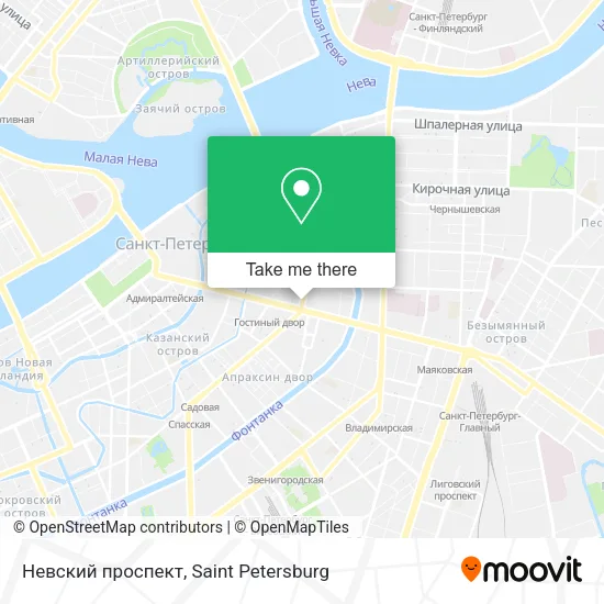 Невский проспект map