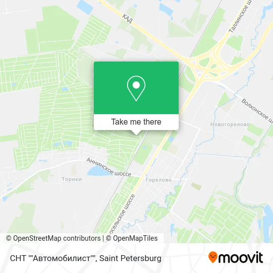 СНТ ""Автомобилист"" map