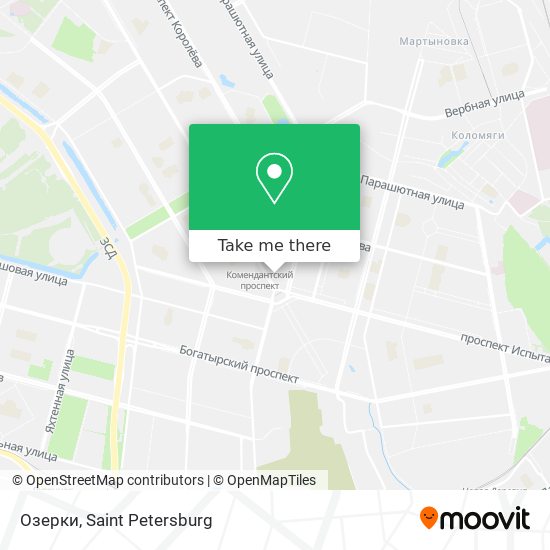 Озерки map