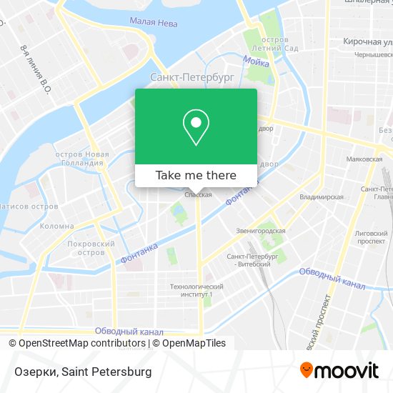 Озерки map