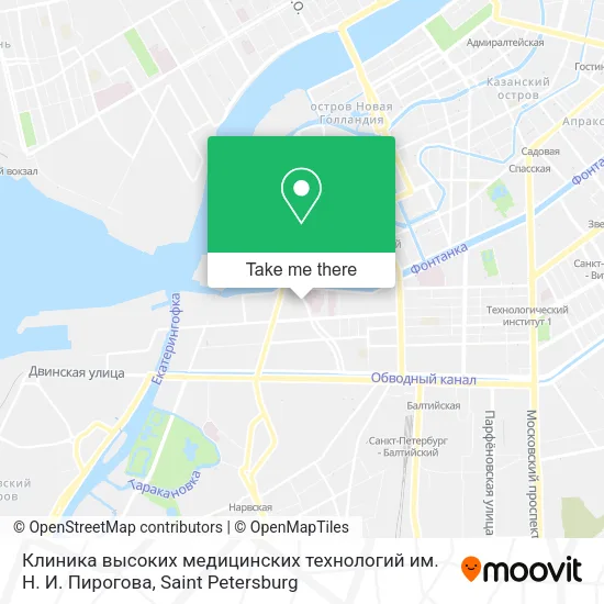Клиника высоких медицинских технологий им. Н. И. Пирогова map