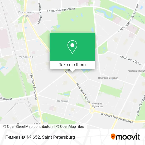 Гимназия № 652 map
