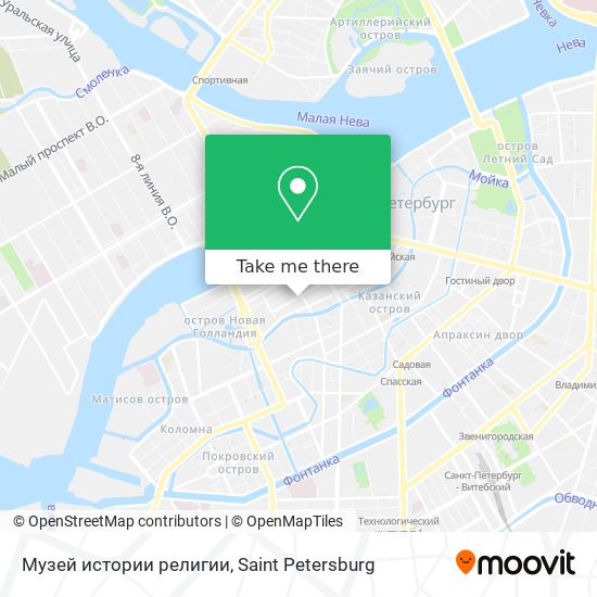 Музей истории религии map