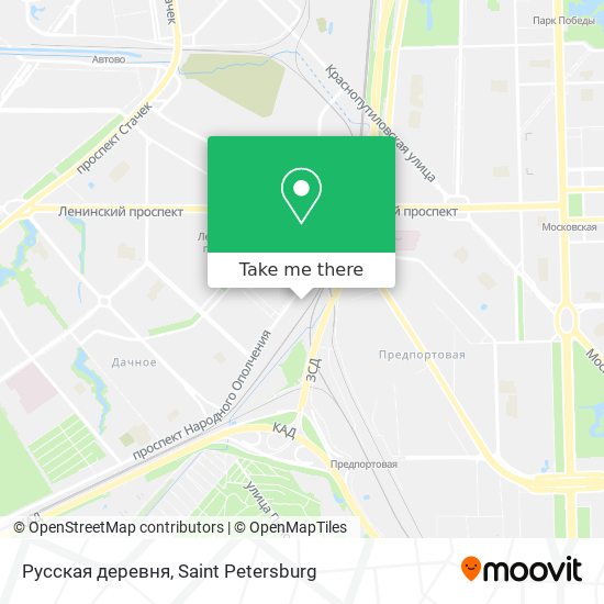 Русская деревня map