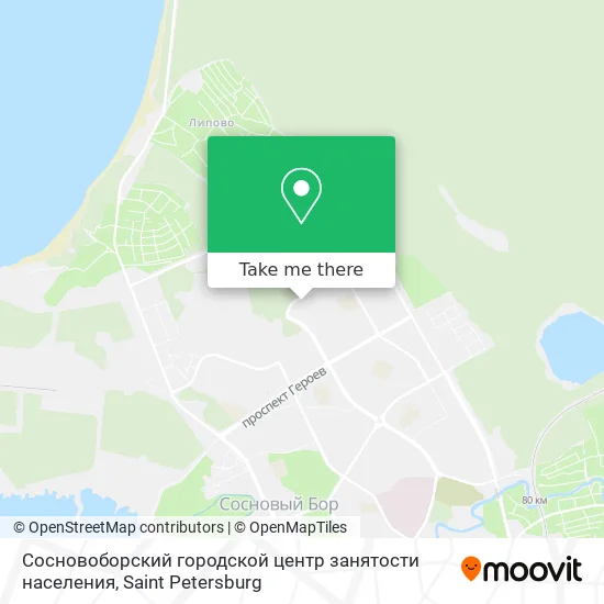Сосновоборский городской центр занятости населения map