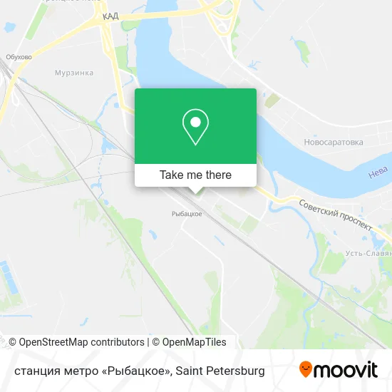 станция метро «Рыбацкое» map