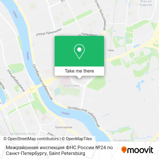 Межрайонная инспекция ФНС России №24 по Санкт-Петербургу map