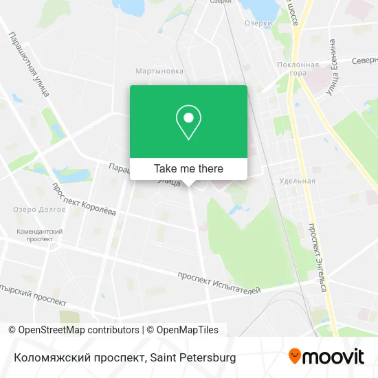 Коломяжский проспект map