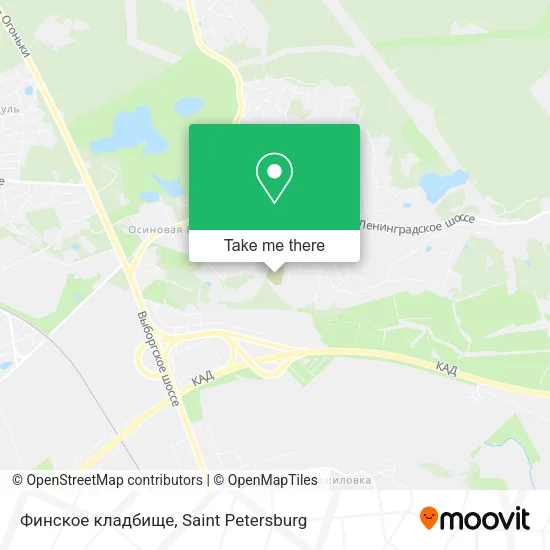 Финское кладбище map