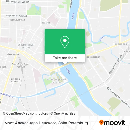мост Александра Невского map