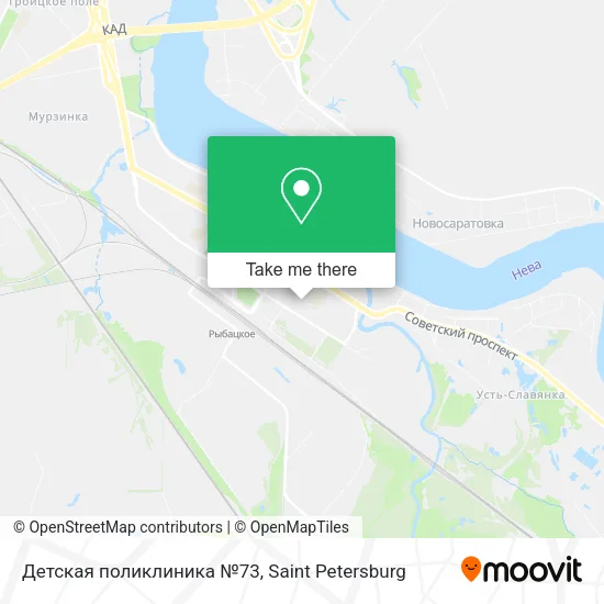Детская поликлиника №73 map