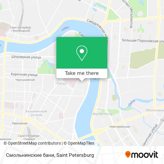 Смольнинские бани map