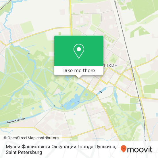 Музей Фашистской Оккупации Города Пушкина map