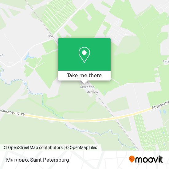 Мяглово map