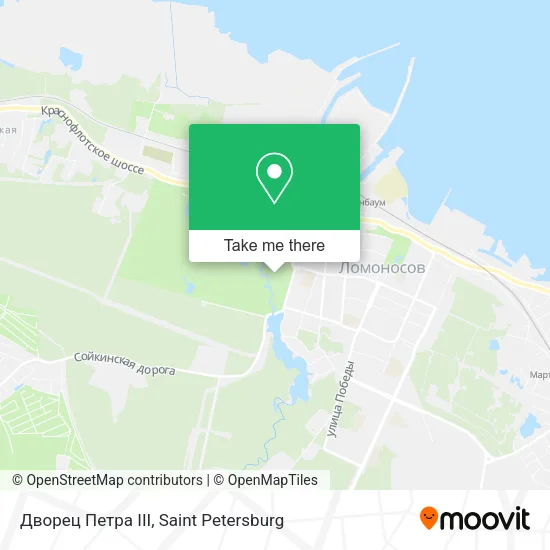 Дворец Петра III map