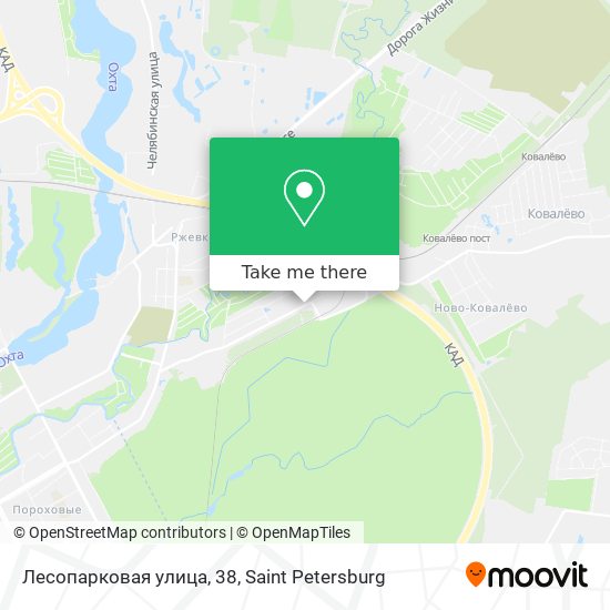 Лесопарковая улица, 38 map