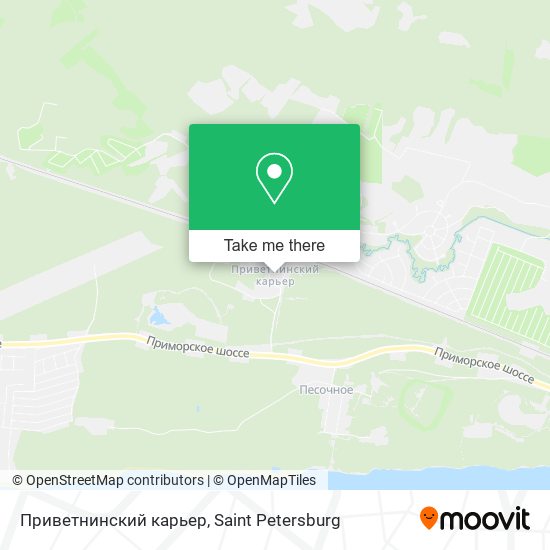 Приветнинский карьер map