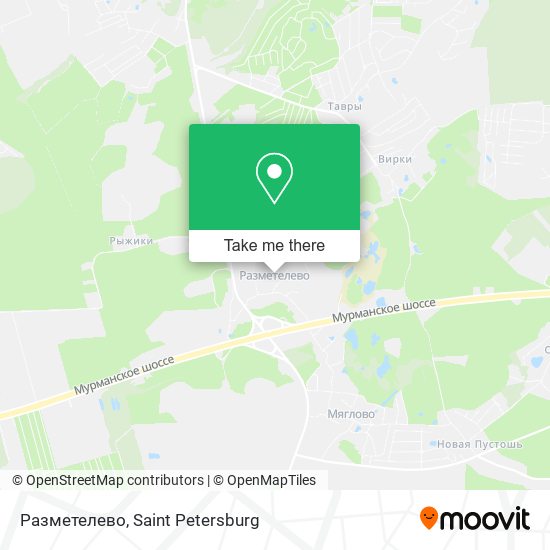 Разметелево map