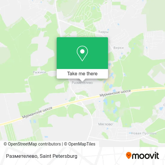 Разметелево map