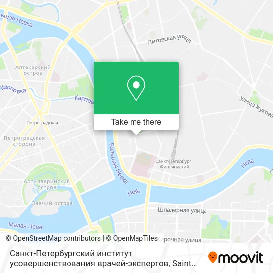 Санкт-Петербургский институт усовершенствования врачей-экспертов map