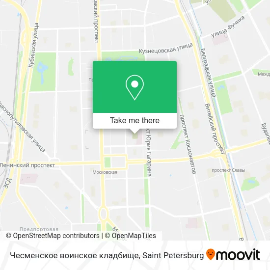 Чесменское воинское кладбище map