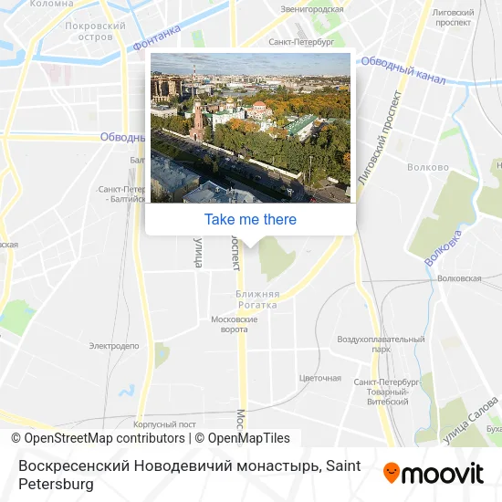 Воскресенский Новодевичий монастырь map