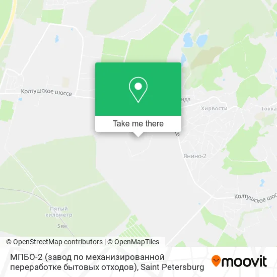 МПБО-2 (завод по механизированной переработке бытовых отходов) map