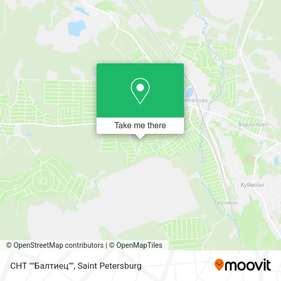 СНТ ""Балтиец"" map