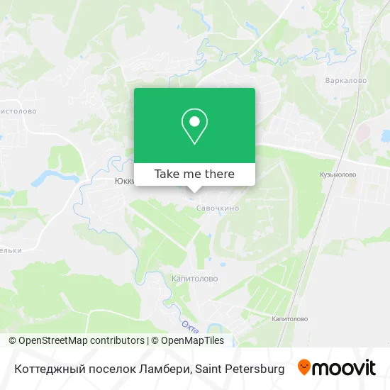 Коттеджный поселок Ламбери map