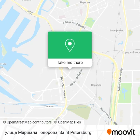 улица Маршала Говорова map
