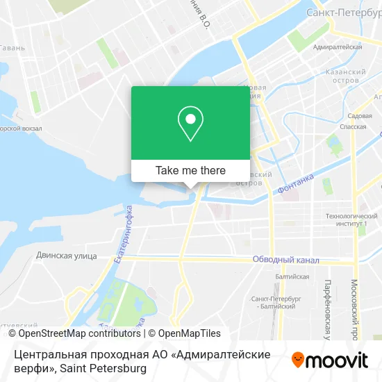 Центральная проходная АО «Адмиралтейские верфи» map