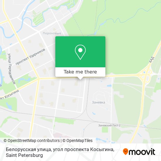 Белорусская улица, угол проспекта Косыгина map