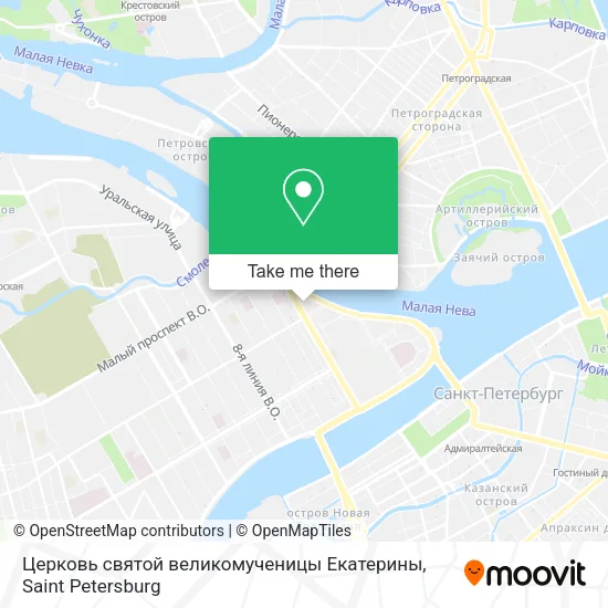 Церковь святой великомученицы Екатерины map
