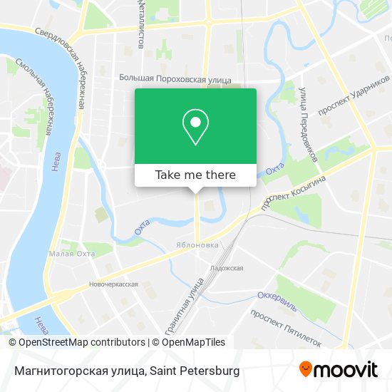 Магнитогорская улица map