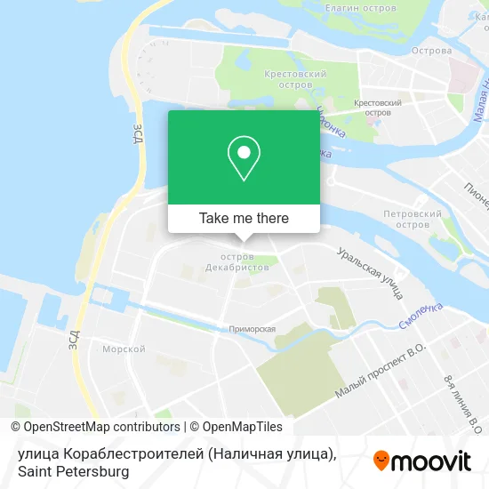 улица Кораблестроителей (Наличная улица) map