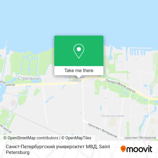 Санкт-Петербургский университет МВД map