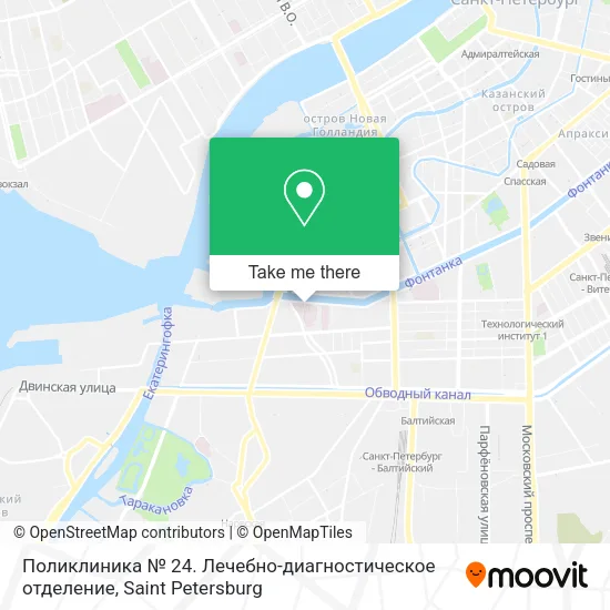 Поликлиника № 24. Лечебно-диагностическое отделение map