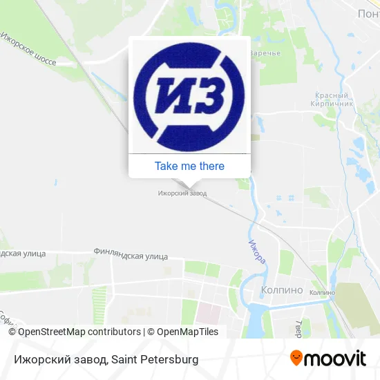 Ижорский завод map