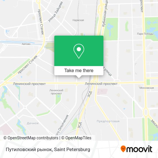 Путиловский рынок map