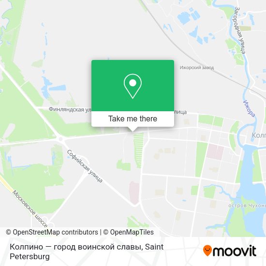 Колпино — город воинской славы map