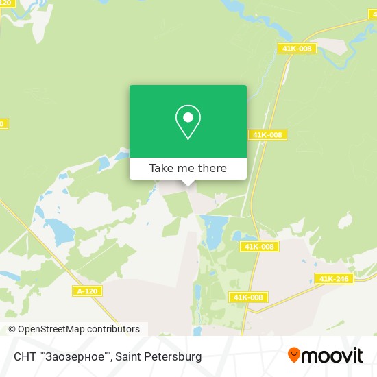 СНТ ""Заозерное"" map