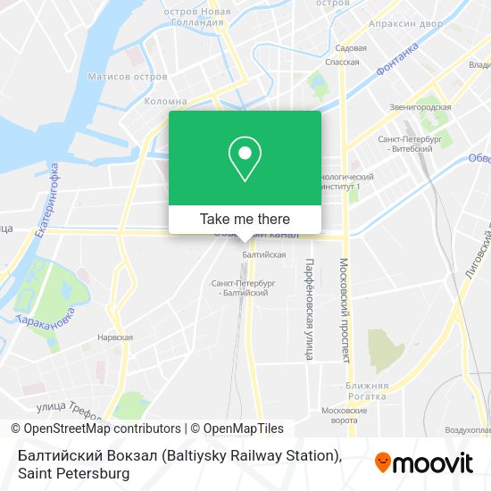 Балтийский Вокзал (Baltiysky Railway Station) map