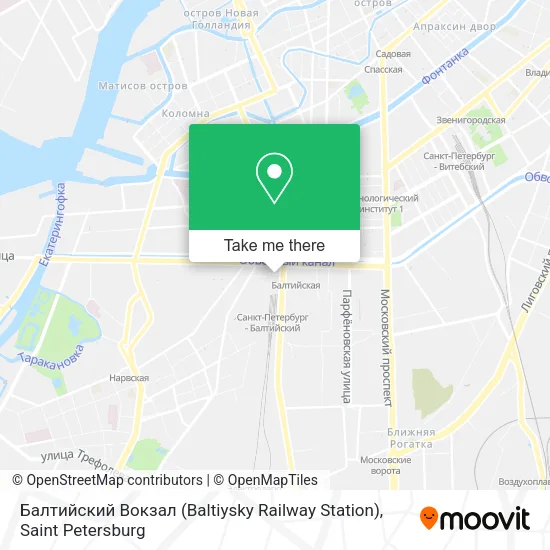 Балтийский Вокзал (Baltiysky Railway Station) map