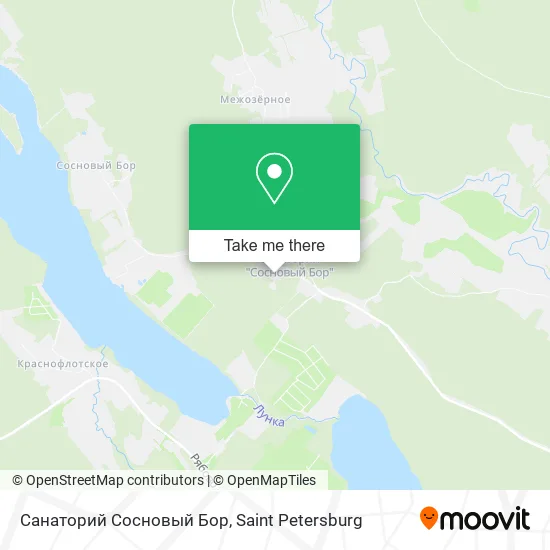 Санаторий Сосновый Бор map