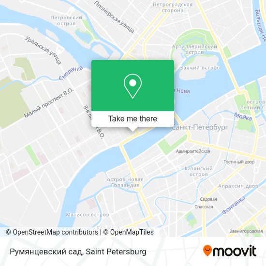Румянцевский сад map