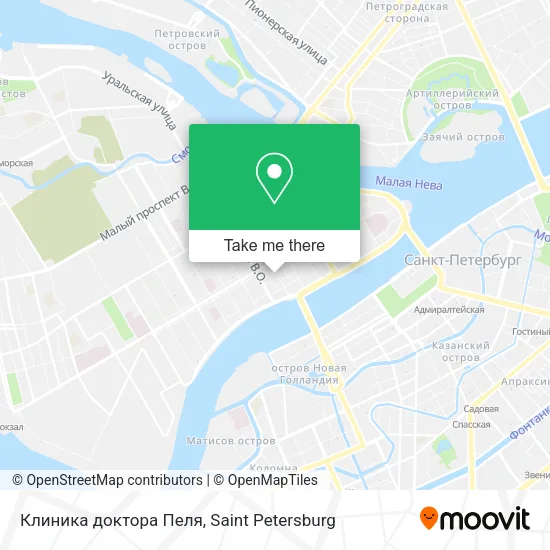 Клиника доктора Пеля map